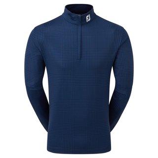 FootJoy Glen Plaid Print Chill-Out pánska mikina, navy
