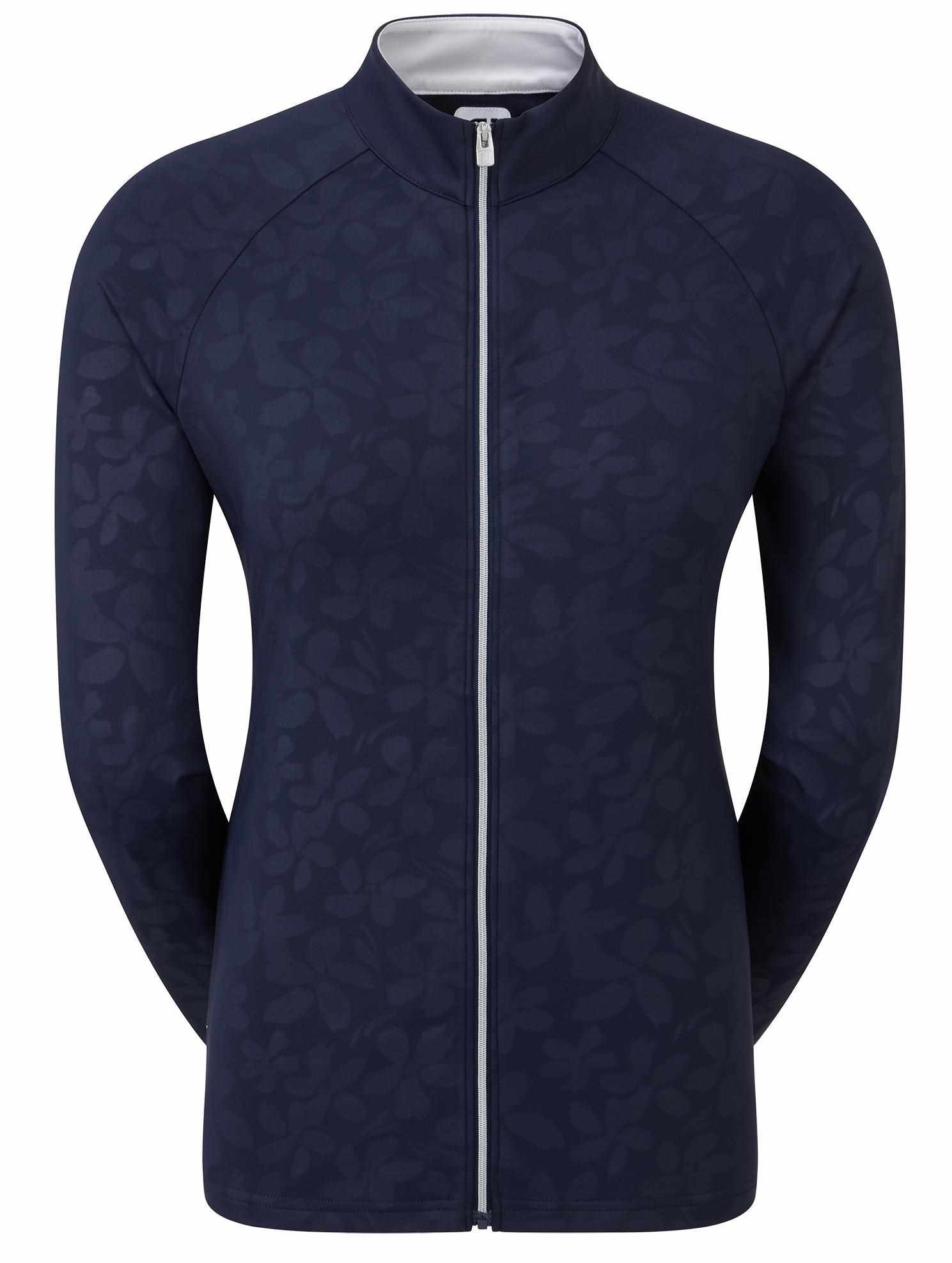 FootJoy Floral Embossed dámska mikina, navy