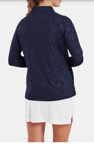 FootJoy Floral Embossed dámska mikina, navy
