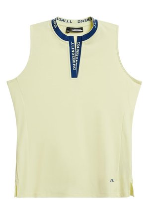 J.Lindeberg Leya Sleeveless dámske polo, wax yellow