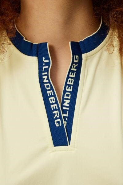 J.Lindeberg Leya Sleeveless dámske polo, wax yellow