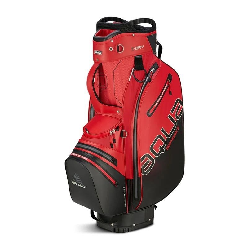 Big Max AQUA Sport 4 cart bag, červená/čierna