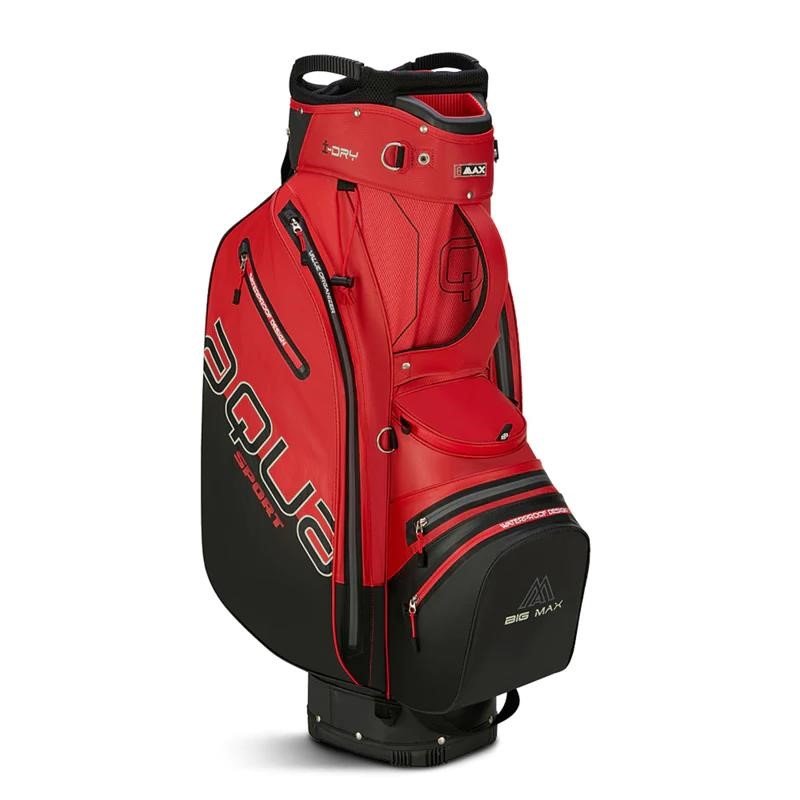 Big Max AQUA Sport 4 cart bag, červená/čierna