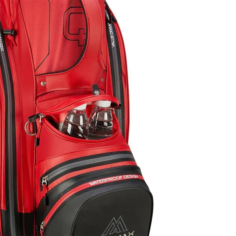 Big Max AQUA Sport 4 cart bag, červená/čierna