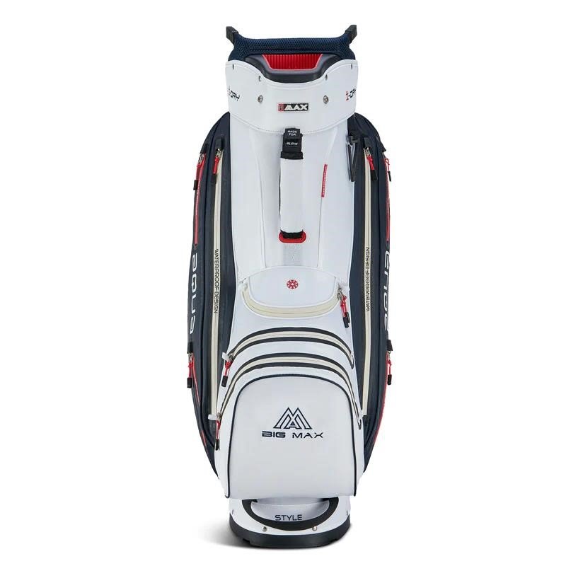 Big Max AQUA Style 4 cart bag, biela/navy/červená