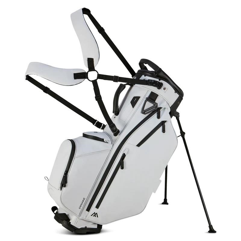 Big Max Dri Lite Hybrid Prime stand bag, off white