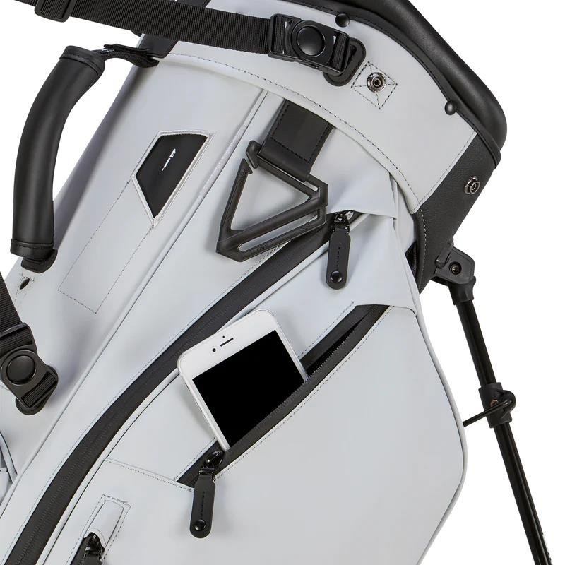 Big Max Dri Lite Hybrid Prime stand bag, off white