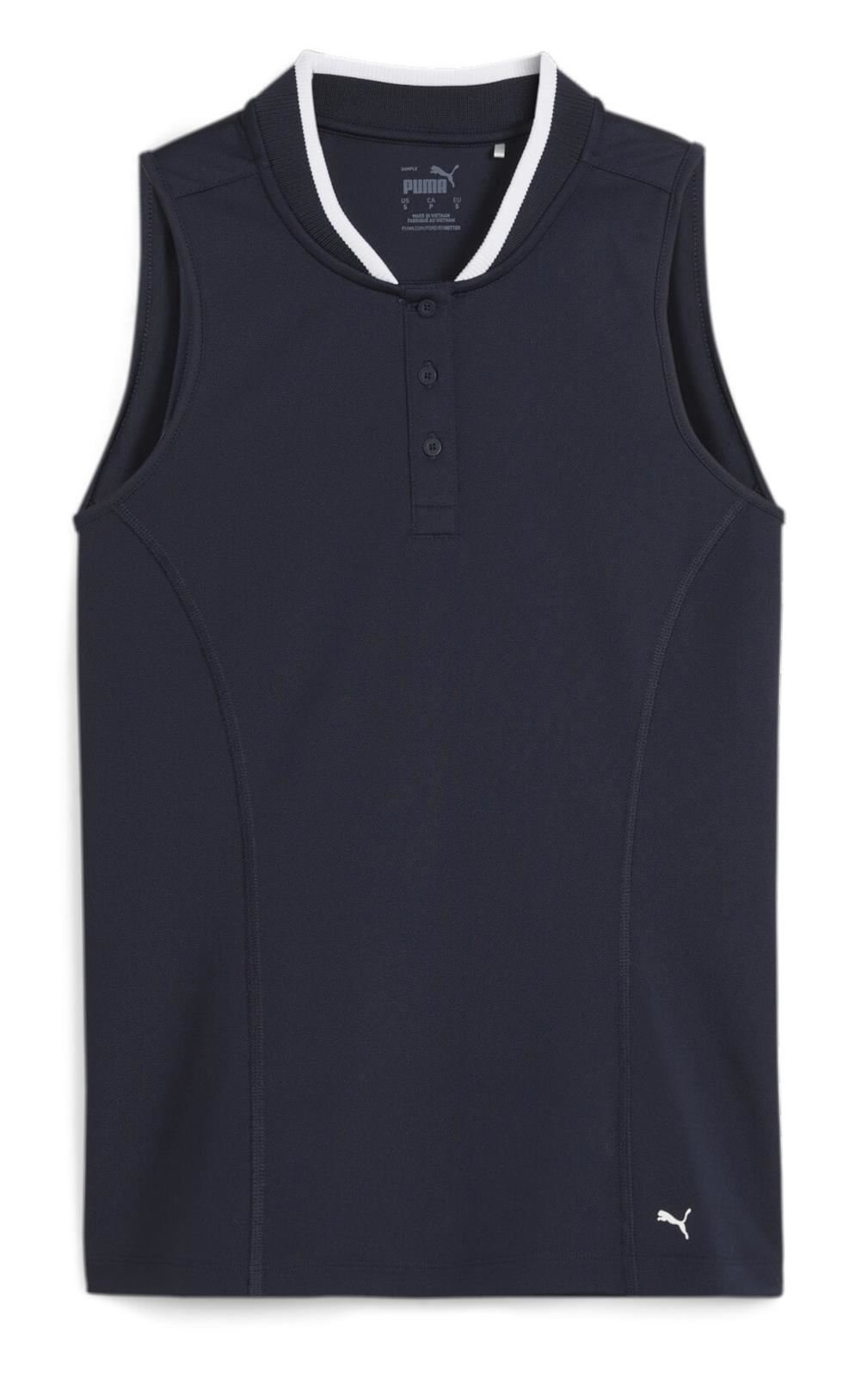 Puma Range Pique Sleeveless dámske polo, navy