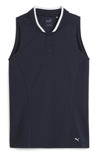 Puma Range Pique Sleeveless dámske polo, navy