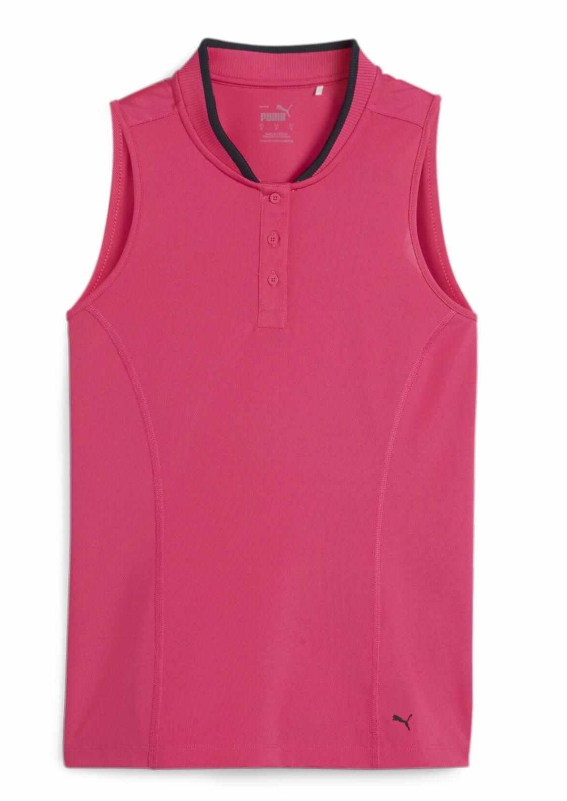 Puma Range Pique Sleeveless dámske polo, ružové
