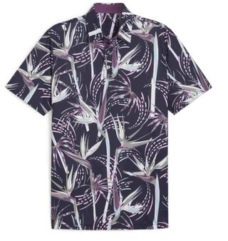 Puma Mattr Birds of Paradise pánske polo, deep blue
