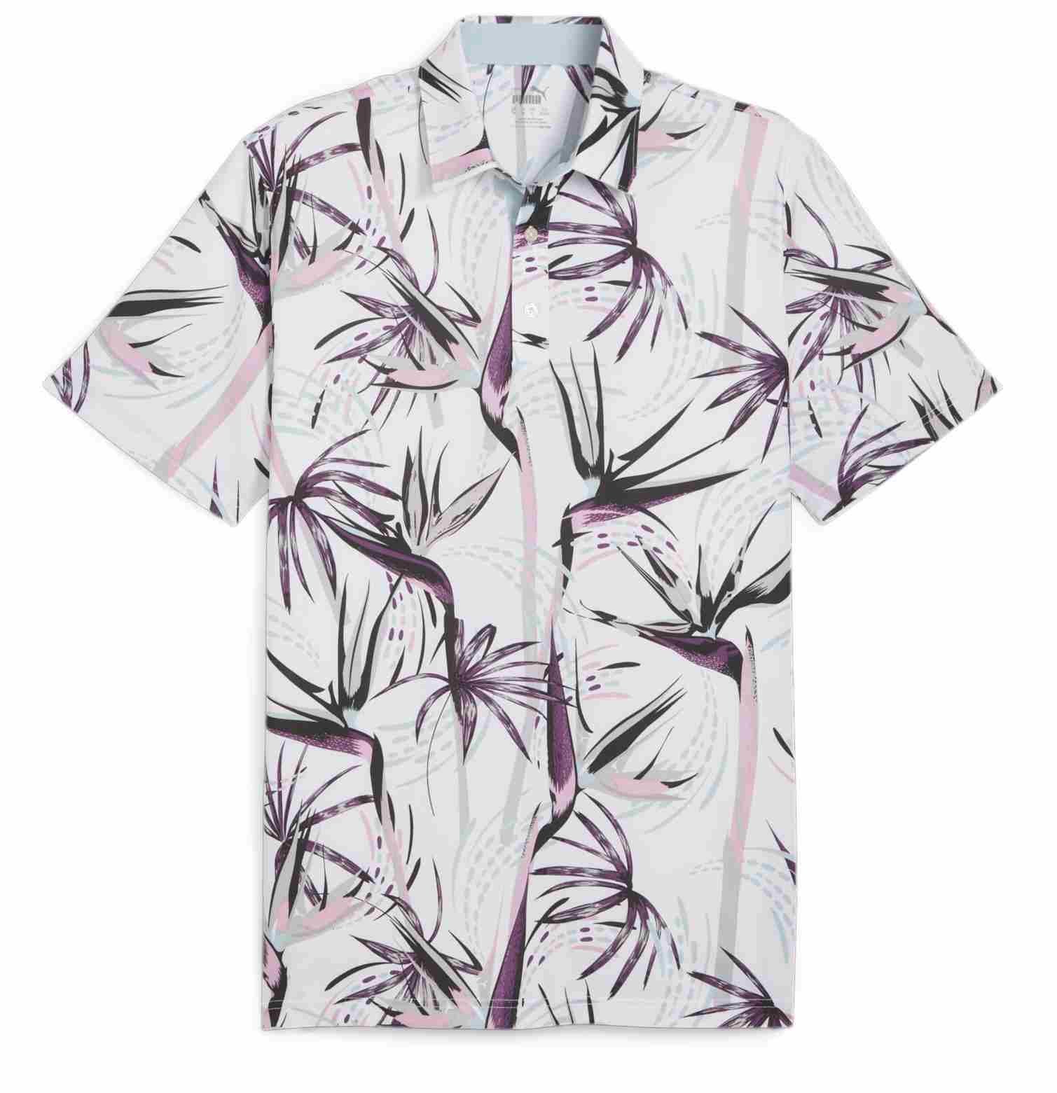 Puma Mattr Birds of Paradise pánske polo, biele