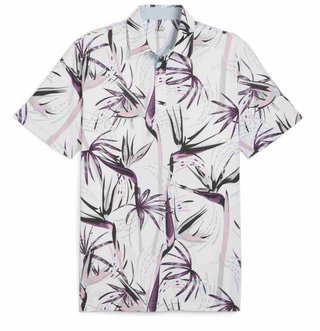 Puma Mattr Birds of Paradise pánske polo, biele