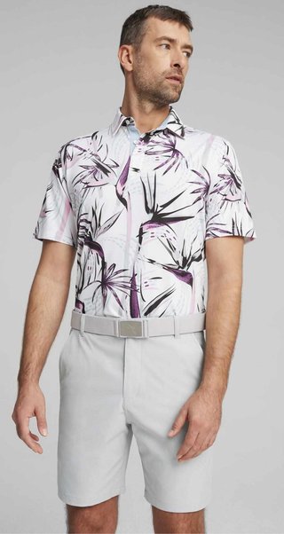 Puma Mattr Birds of Paradise pánske polo, biele