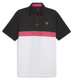 Puma Pure Colorblock pánske polo, biele