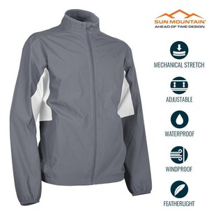 Sun Mountain Monsoon nepremokavá pánska bunda, cadet/white