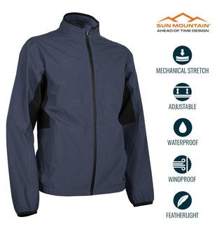 Sun Mountain Monsoon nepremokavá pánska bunda, navy/čierna