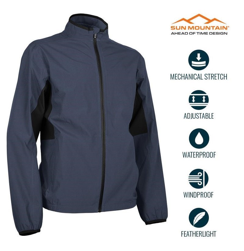 Sun Mountain Monsoon nepremokavá pánska bunda, navy/čierna