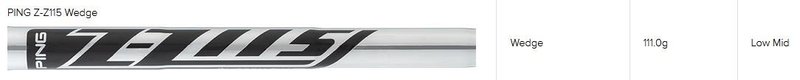 PING s159 Midnight wedge, ocel
