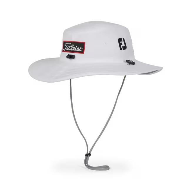 Titleist Tour Aussie pánsky klobúk, bielo/čierny