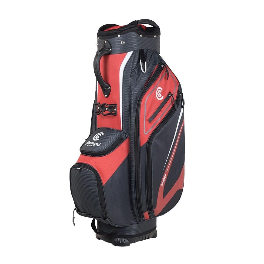 Cleveland Friday 3 cart bag, červená/charcoal
