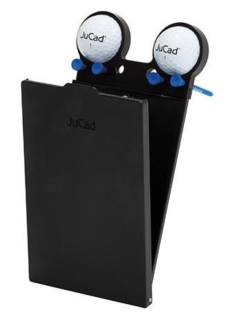 JuCad full metal scorecard holder, čierny/čierny obal