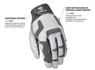 Bionic Relief Grip 2.0 pánska golfová rukavica, biela