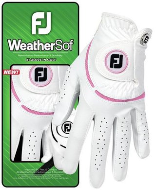 FootJoy WeatherSof dámská golfová rukavica, biela
