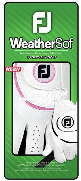 FootJoy WeatherSof dámská golfová rukavica, biela