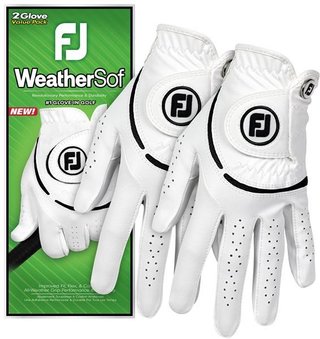 FootJoy WeatherSof dámske golfové rukavice (2 PACK), biela