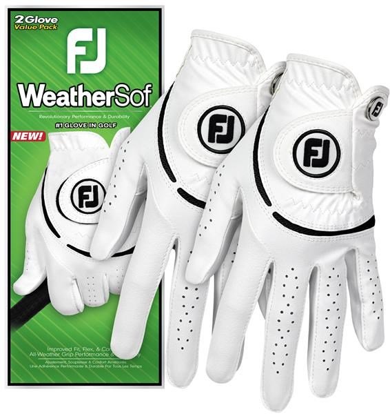 FootJoy WeatherSof dámske golfové rukavice (2 PACK), biela