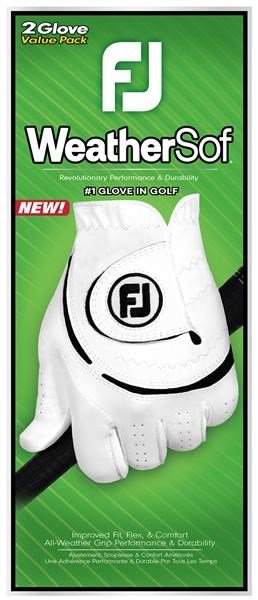FootJoy WeatherSof dámske golfové rukavice (2 PACK), biela