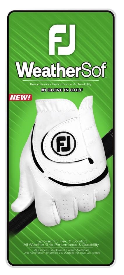 Footjoy FootJoy WeatherSof 24 pánska golfová rukavica, biela