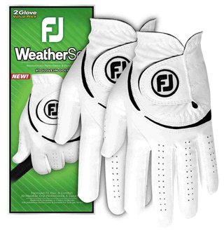 Footjoy FootJoy WeatherSof pánska golfová rukavica (2 PACK), biela