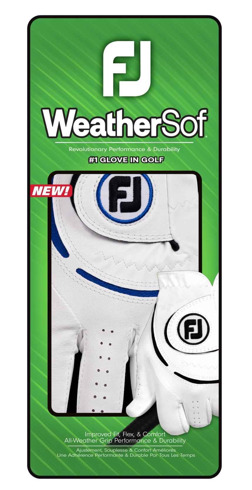 Footjoy FootJoy WeatherSof 24 pánska golfová rukavica, biela