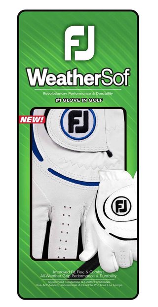 Footjoy FootJoy WeatherSof 24 pánska golfová rukavica, biela
