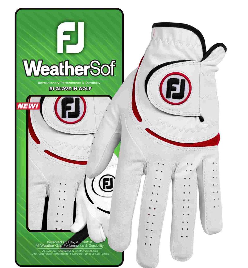 Footjoy FootJoy WeatherSof 24 pánska golfová rukavica, biela