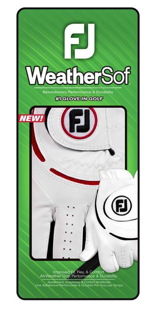 Footjoy FootJoy WeatherSof 24 pánska golfová rukavica, biela