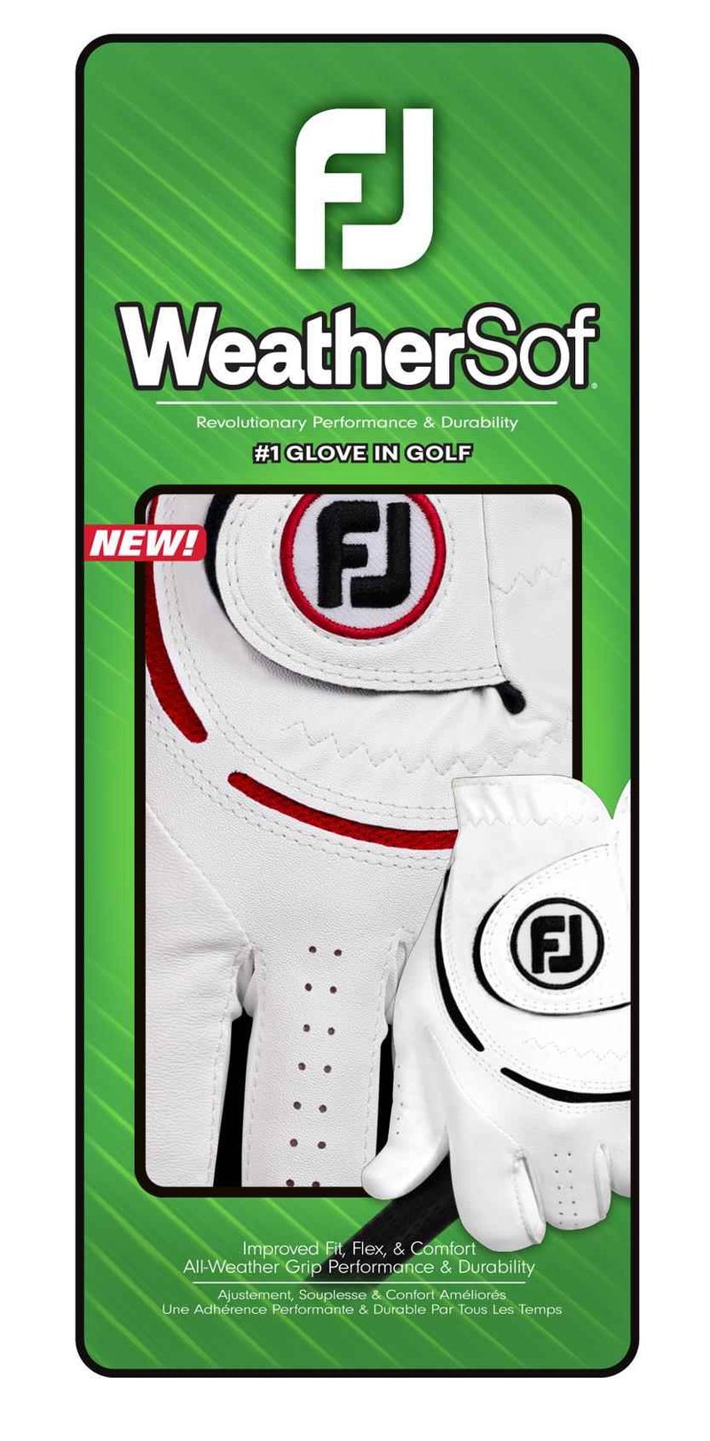Footjoy FootJoy WeatherSof 24 pánska golfová rukavica, biela