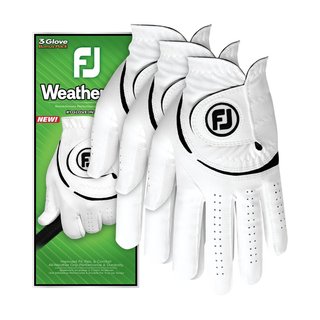 Footjoy FootJoy WeatherSof 24 pánske golfové rukavice, biele (3 PACK)