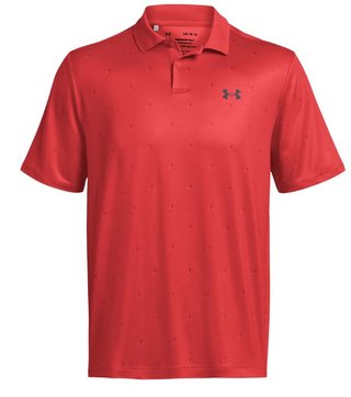 Under Armour Performance 3.0 Printed pánske polo, red solstice/castlerock