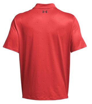 Under Armour Performance 3.0 Printed pánske polo, red solstice/castlerock