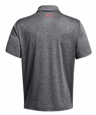 Under Armour Playoff 3.0 Stripe pánske polo, black/red solstice