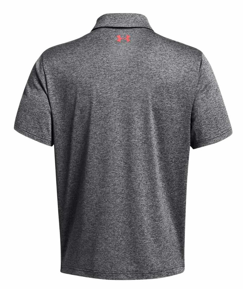 Under Armour Playoff 3.0 Stripe pánske polo, black/red solstice