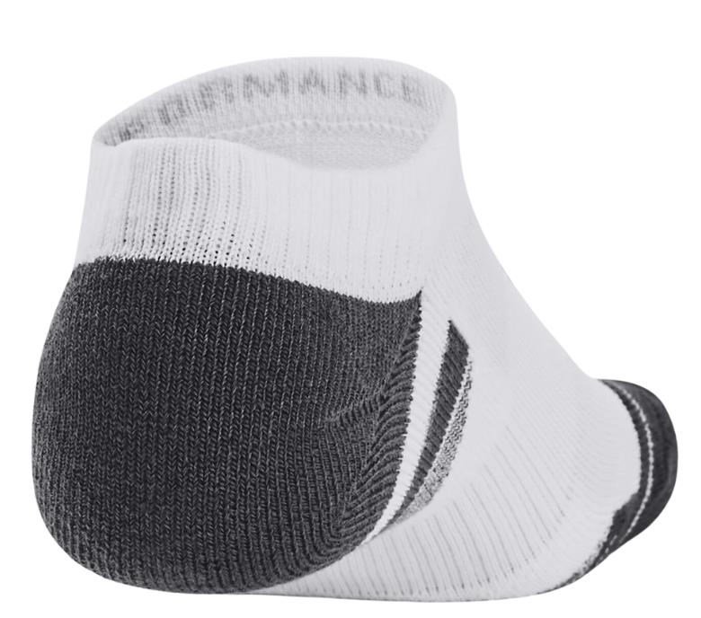 Under Armour Performance Tech unisex ponožky (3 páry), bielo/sivé