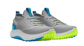 Under Armour GS Charged Phantom SL juniorské golfové topánky, mod gray/capri