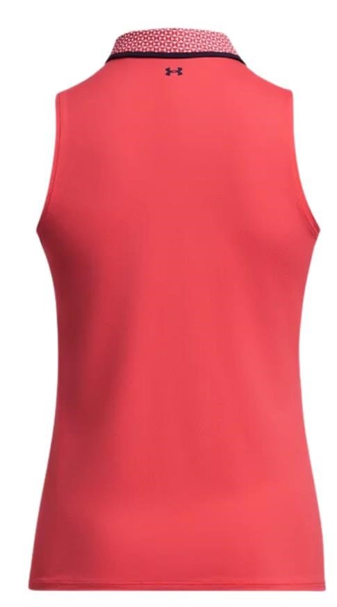 Under Armour Iso-Chill dámske polo, red solstice/white