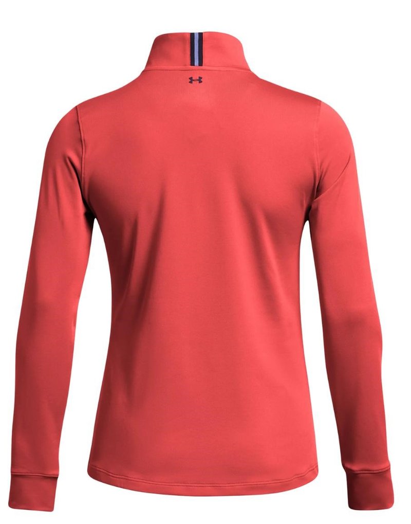 Under Armour Playoff 1/4 Zip dámska mikina, red solstice/midnight navy