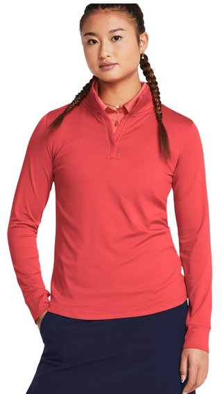 Under Armour Playoff 1/4 Zip dámska mikina, red solstice/midnight navy