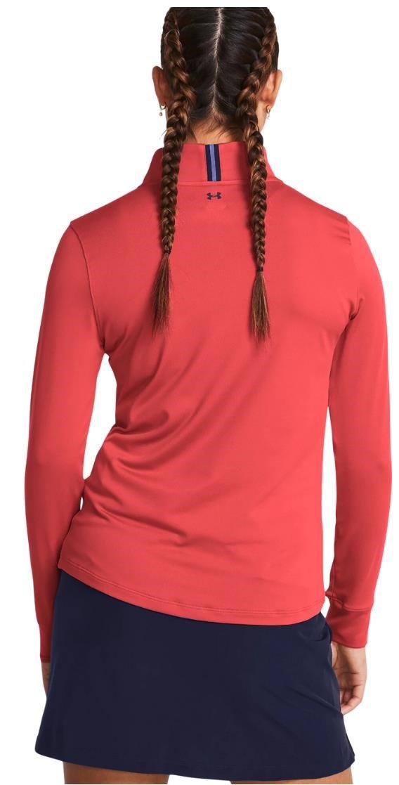 Under Armour Playoff 1/4 Zip dámska mikina, red solstice/midnight navy
